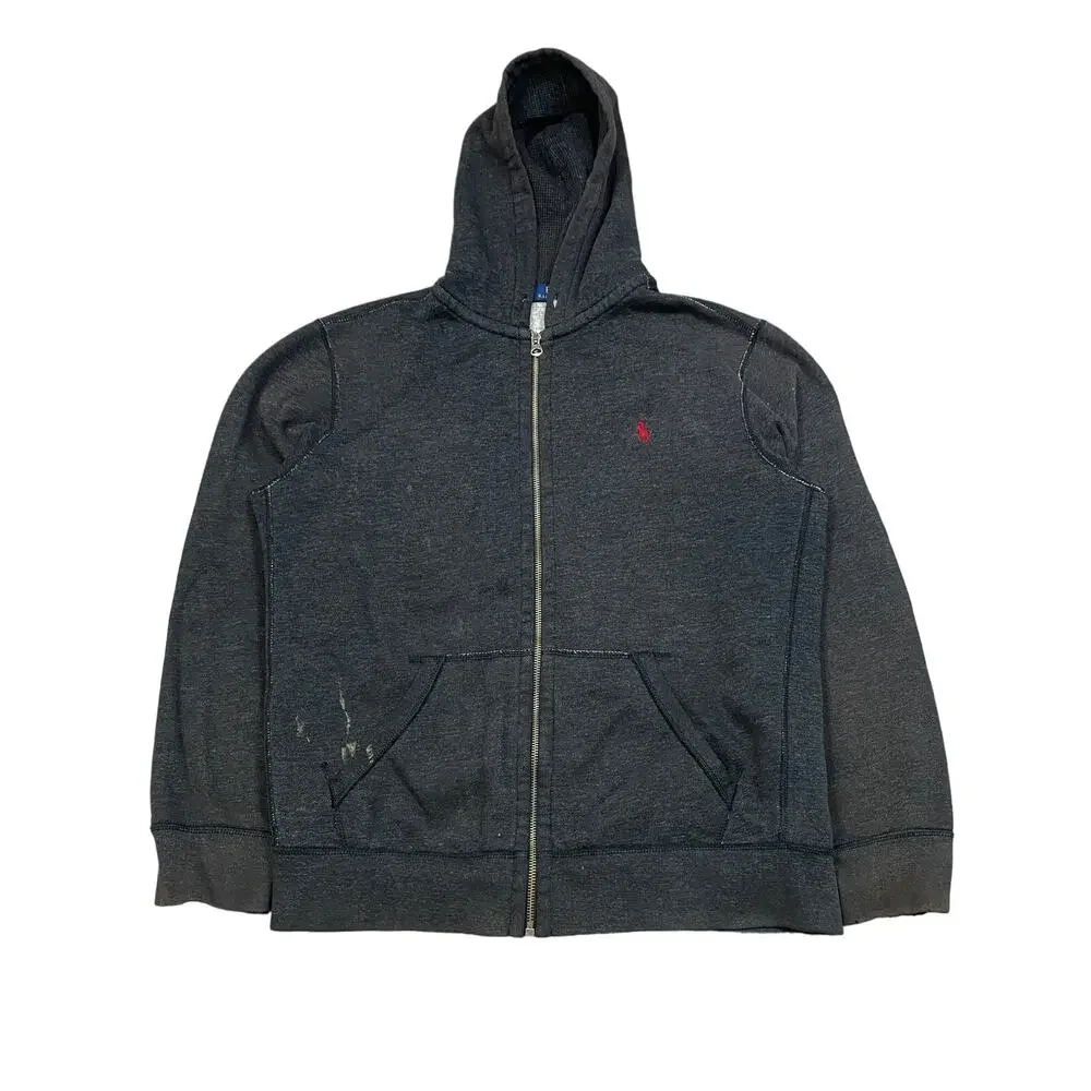 Polo Ralph Lauren Full Zip Waffle Thermal Hood Hoodie Men's L